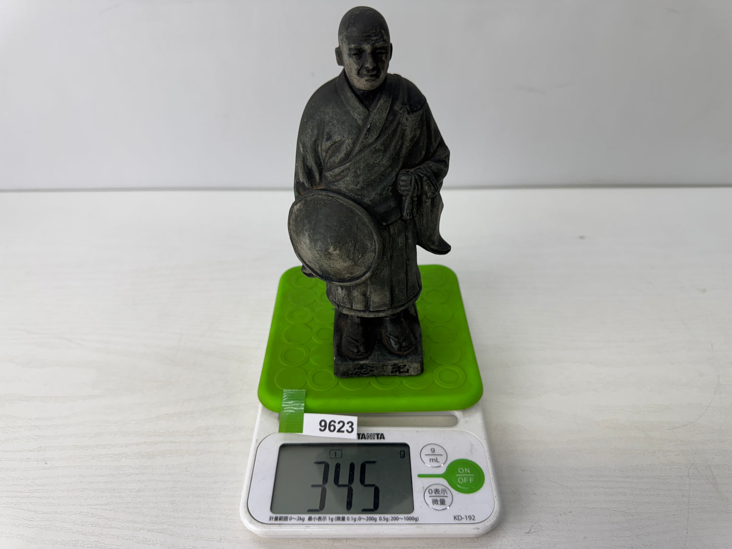 Y9623 STATUE Saint Shinran figure figurine Japan antique Buddhist art Buddhism