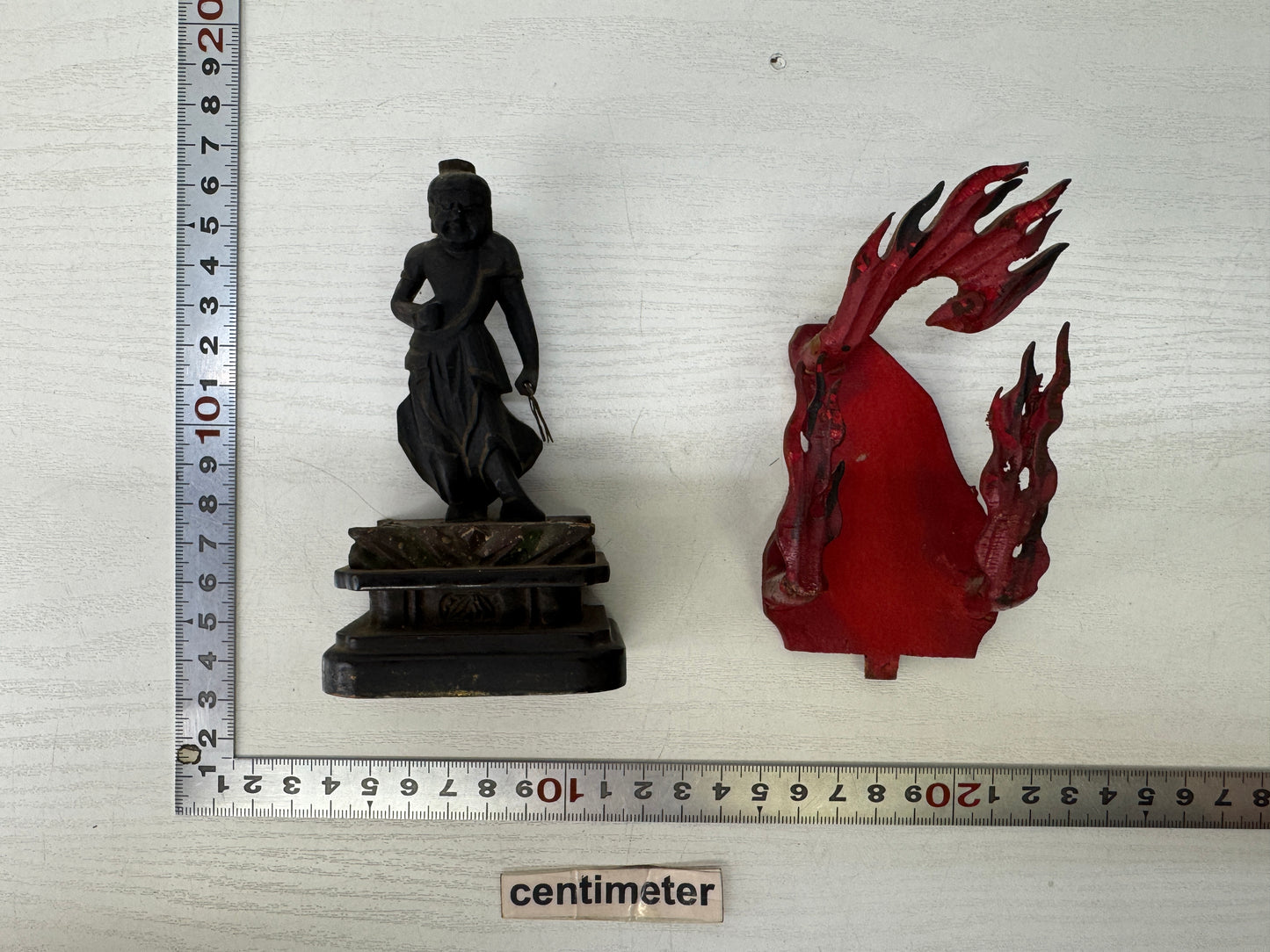 Y9625 STATUE Fudo Myoo Acala figure figurine Japan antique Buddhist art Buddhism