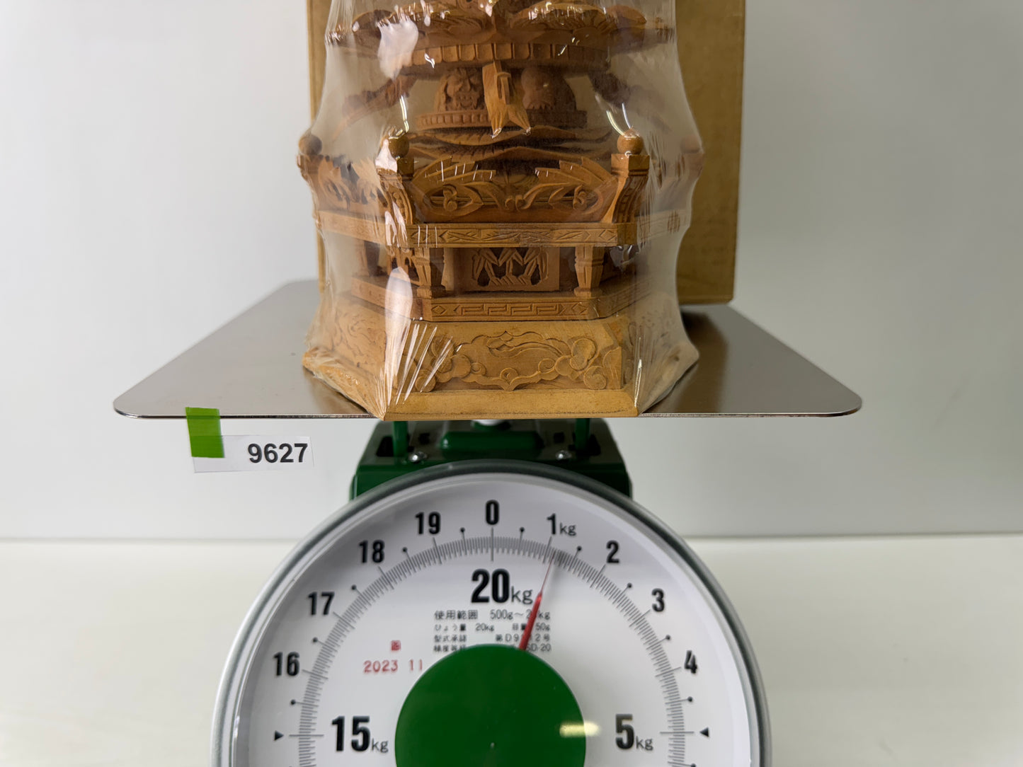 Y9627 STATUE seated Shaka Nyorai figure figurine unused Japan antique Buddhism