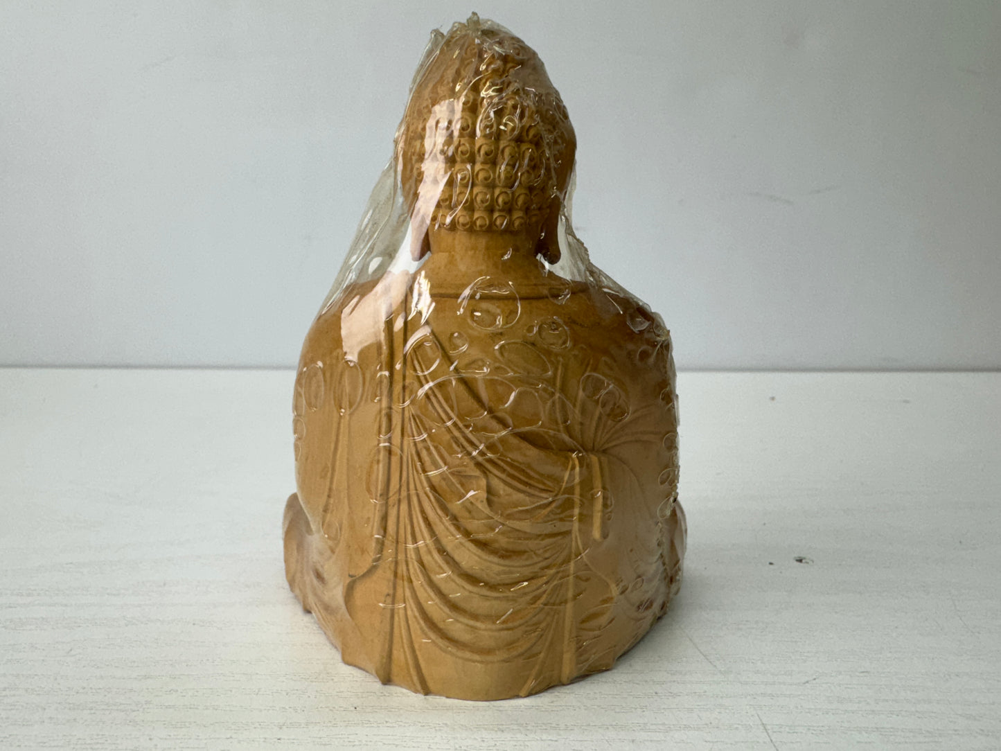 Y9627 STATUE seated Shaka Nyorai figure figurine unused Japan antique Buddhism