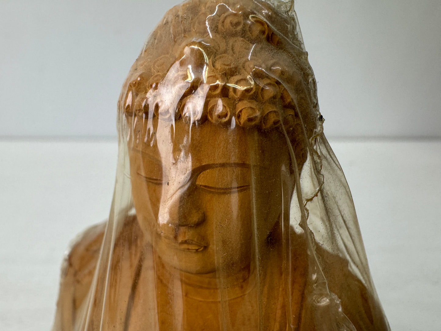 Y9627 STATUE seated Shaka Nyorai figure figurine unused Japan antique Buddhism