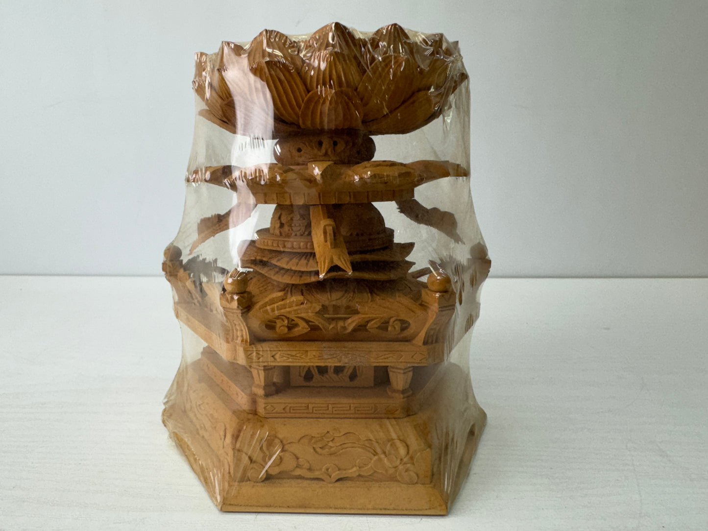 Y9627 STATUE seated Shaka Nyorai figure figurine unused Japan antique Buddhism