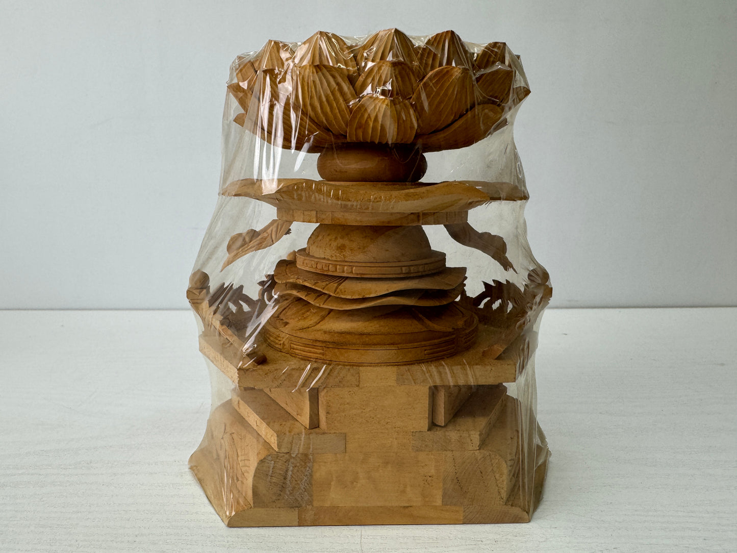 Y9627 STATUE seated Shaka Nyorai figure figurine unused Japan antique Buddhism