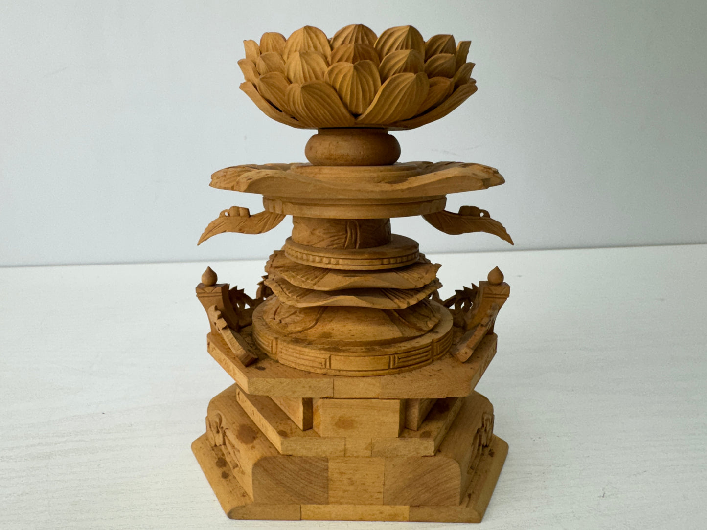 Y9628 STATUE Buddha Buddhist figure figurine box Japan antique Buddhism art