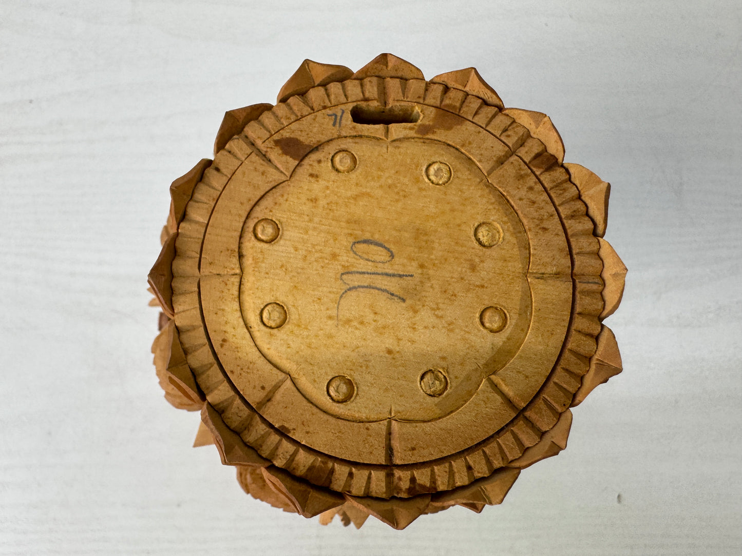 Y9628 STATUE Buddha Buddhist figure figurine box Japan antique Buddhism art