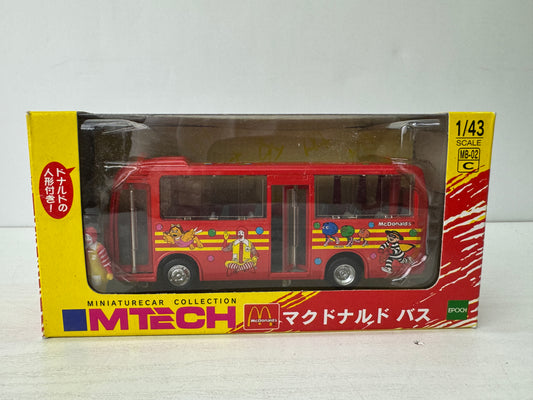 Y9632 TOY EPOCH McDonald's Bus unopened miniature car Japan antique vintage