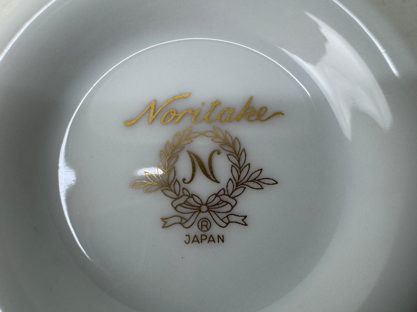 Y9638 CHAWAN NORITAKE Gold-leaf Cup Saucer set of 6 box Japan antique tableware