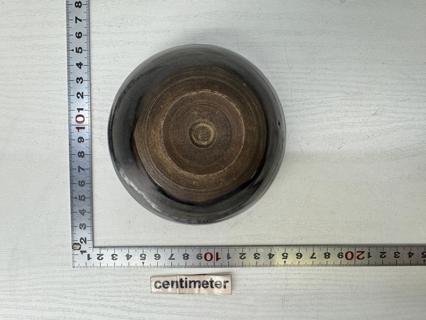 Y9640 CHAWAN Seto-ware Tenmoku bowl kintsugi Japan antique tea ceremony pottery