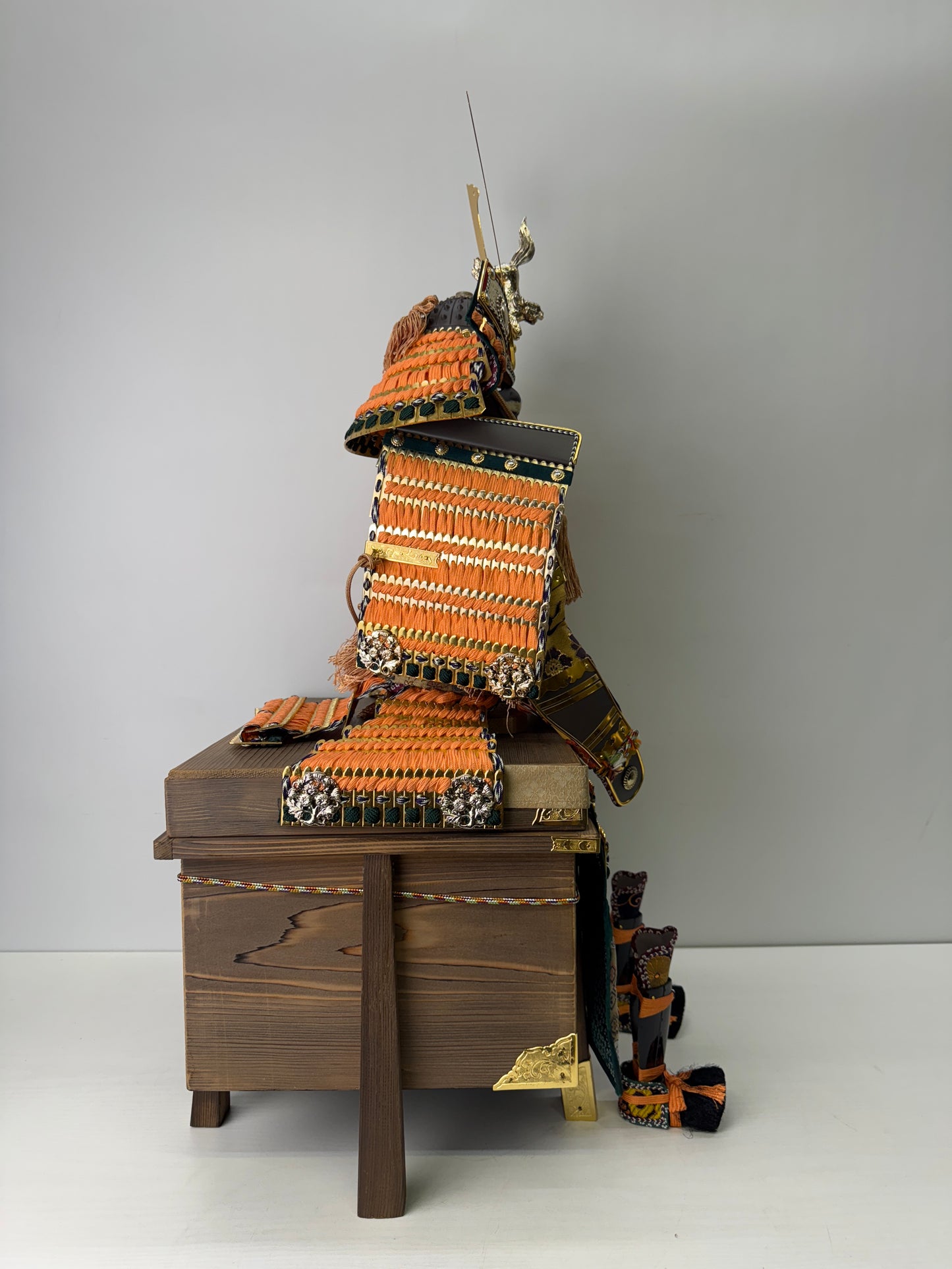 Y9646 NINGYO May Doll armor Yoroi Samurai figurine Japan antique figure interior