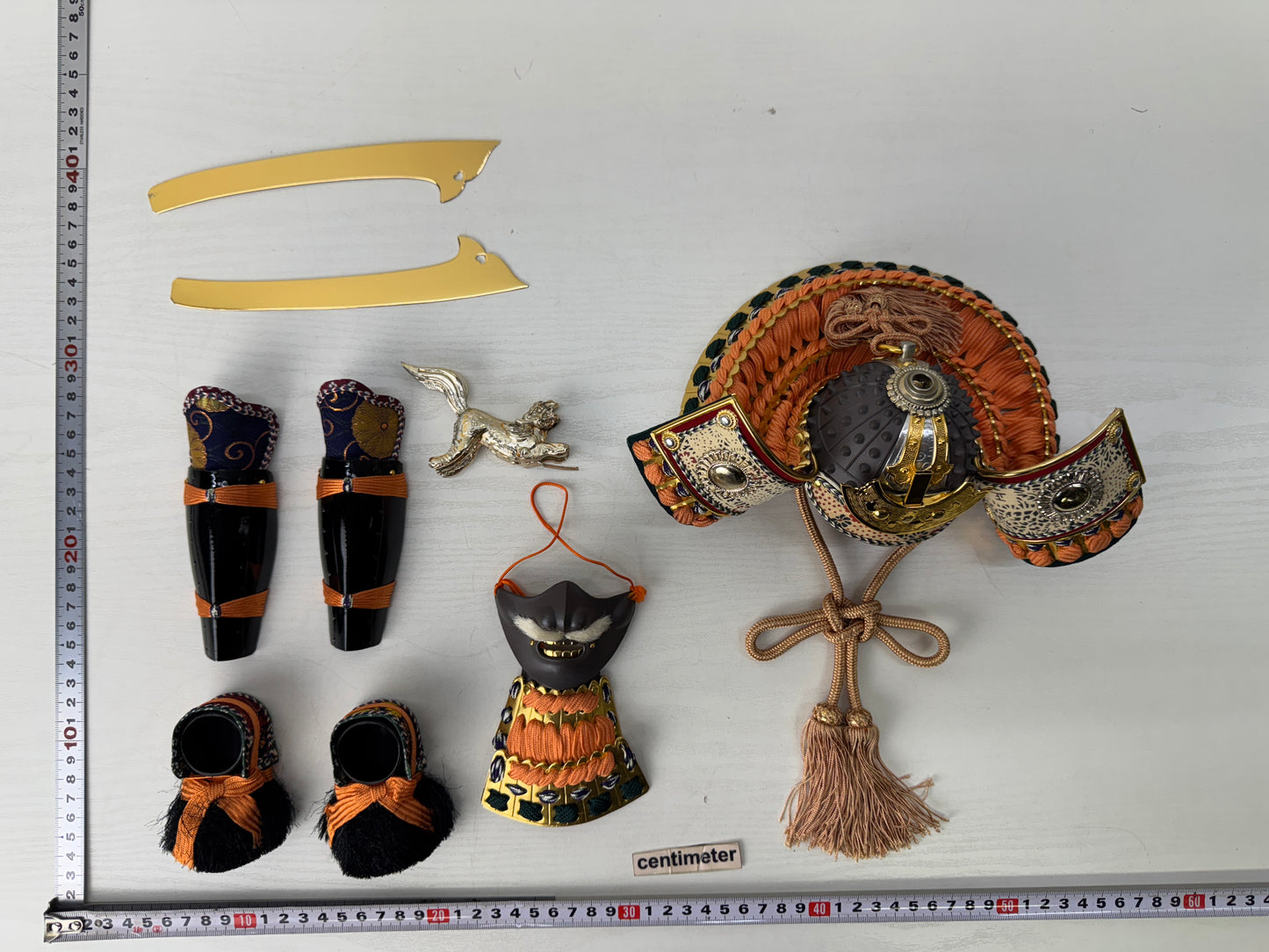 Y9646 NINGYO May Doll armor Yoroi Samurai figurine Japan antique figure interior