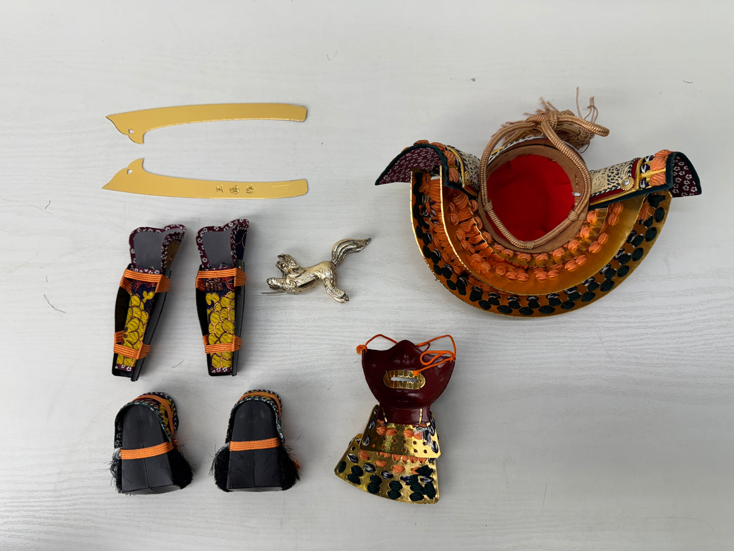 Y9646 NINGYO May Doll armor Yoroi Samurai figurine Japan antique figure interior