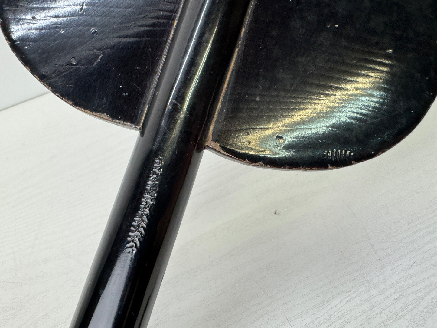 Y9647 GUNBAI lacquerware military fan weapon Japan antique samurai busho bushi