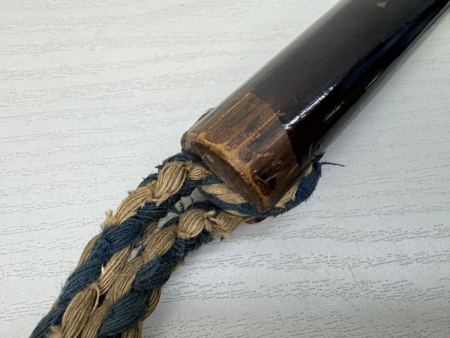 Y9647 GUNBAI lacquerware military fan weapon Japan antique samurai busho bushi