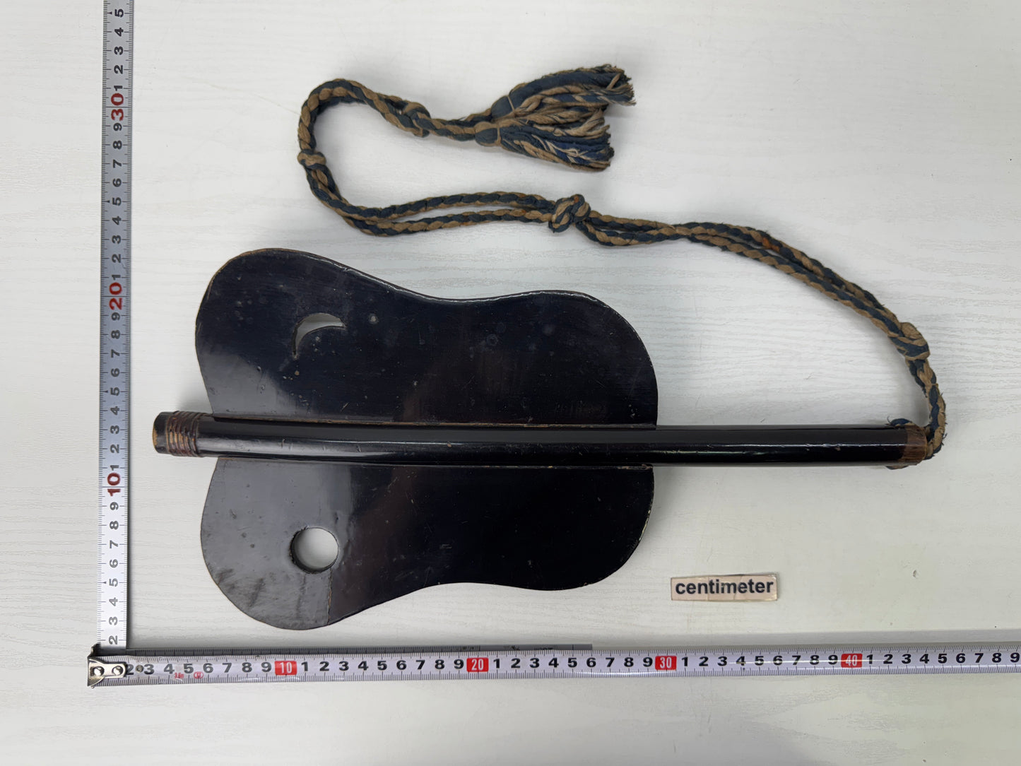 Y9647 GUNBAI lacquerware military fan weapon Japan antique samurai busho bushi