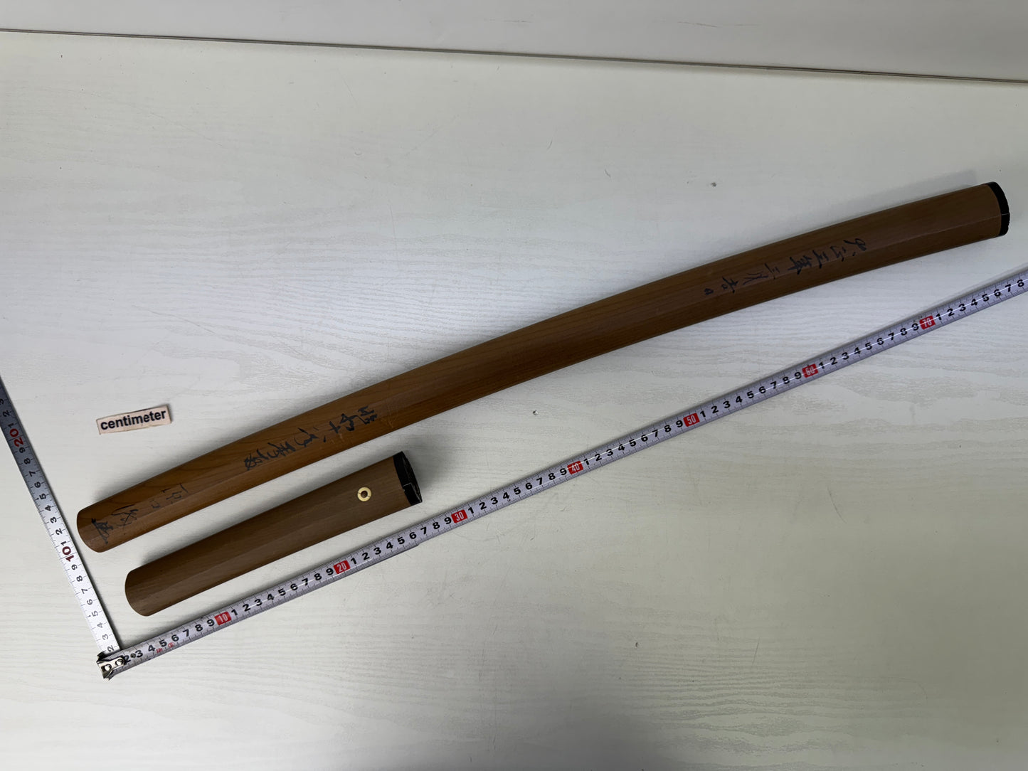 Y9648 SAYA white scabbard sheath Japan antique samurai katana koshirae armor