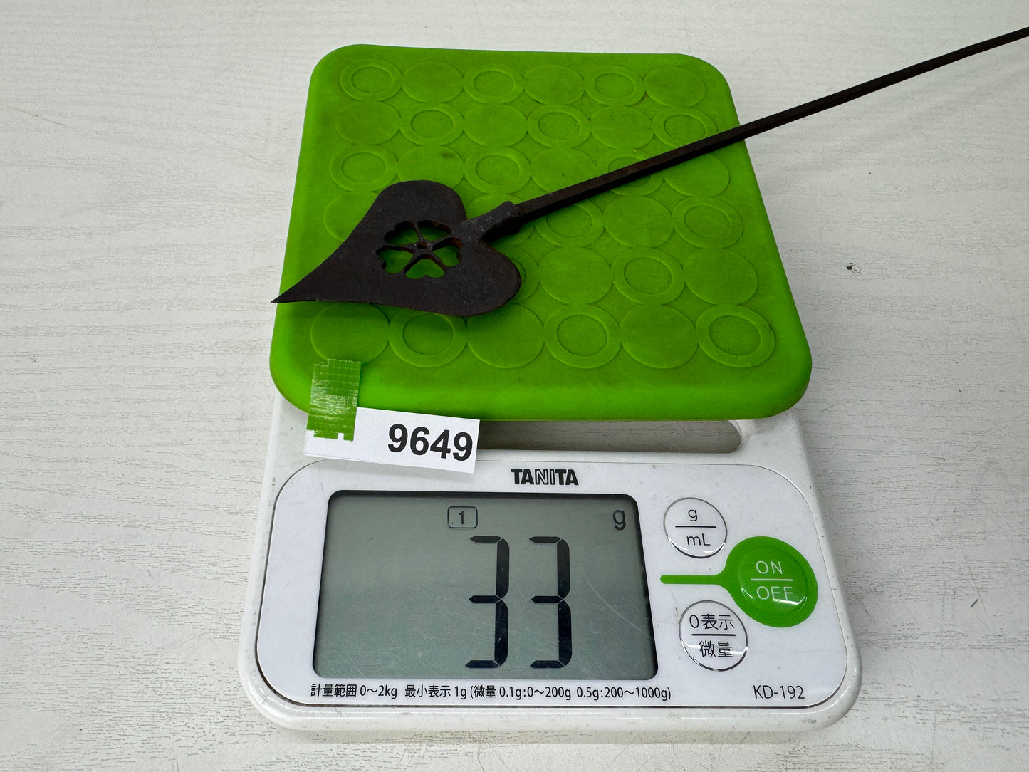 Y9649 YAJIRI sword fittings Arrowhead bows arrows openwork pattern Japan antique