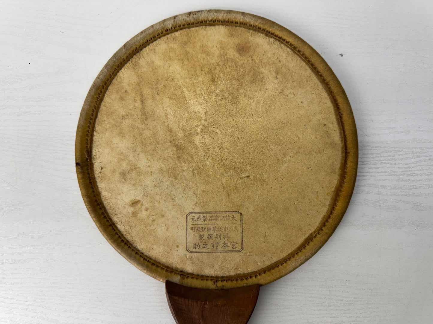 Y9650 TAIKO Japanese fan drum Buddhist altar equipment Japan antique music