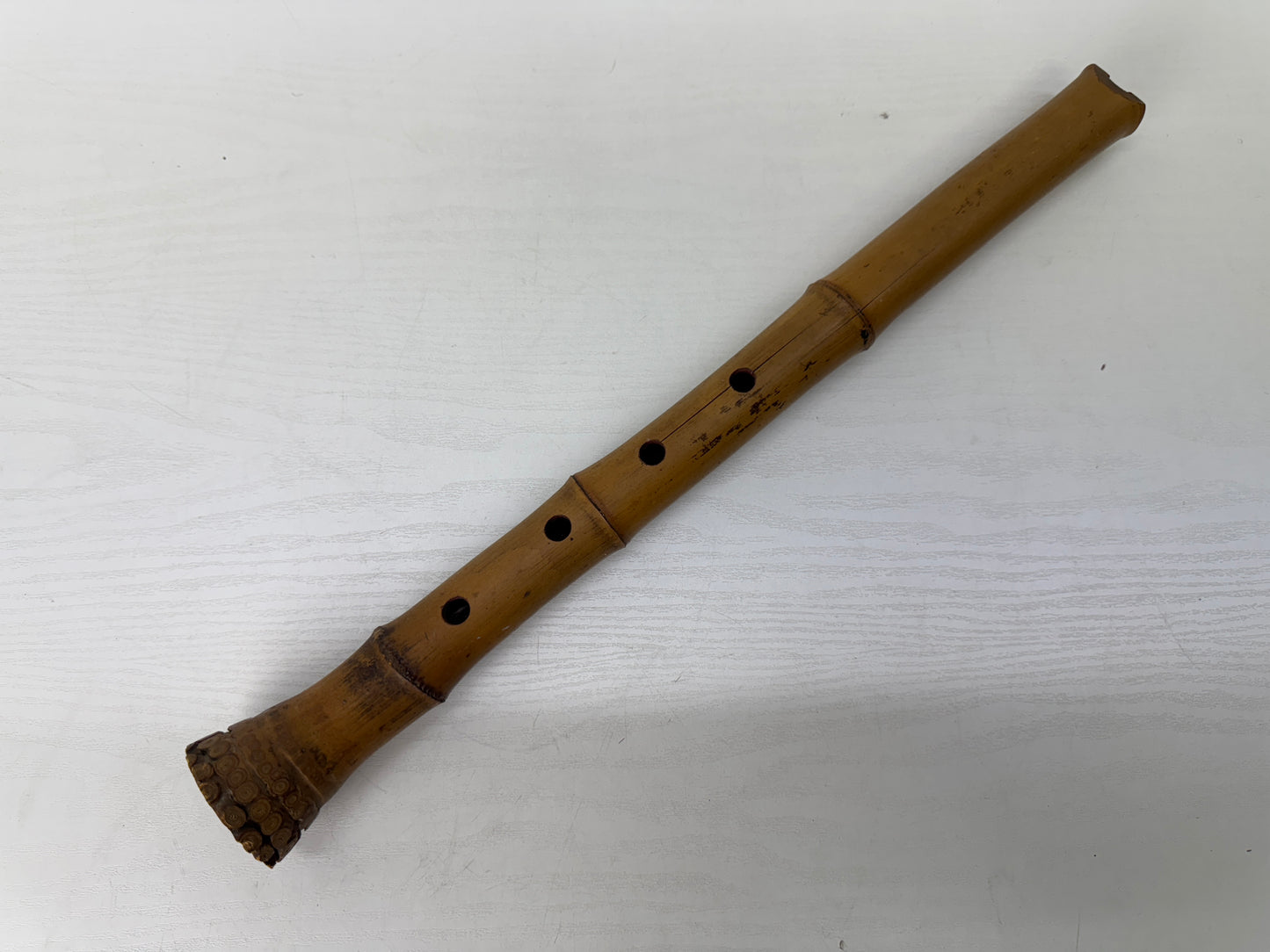 Y9651 SHAKUHACHI Bamboo flute KInko style single piece Japan antique traditional