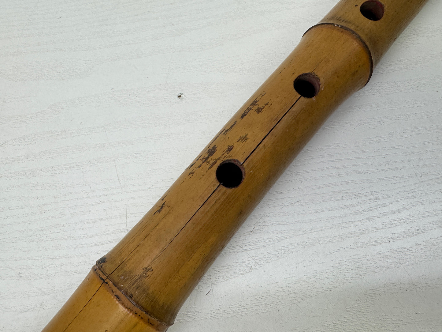 Y9651 SHAKUHACHI Bamboo flute KInko style single piece Japan antique traditional