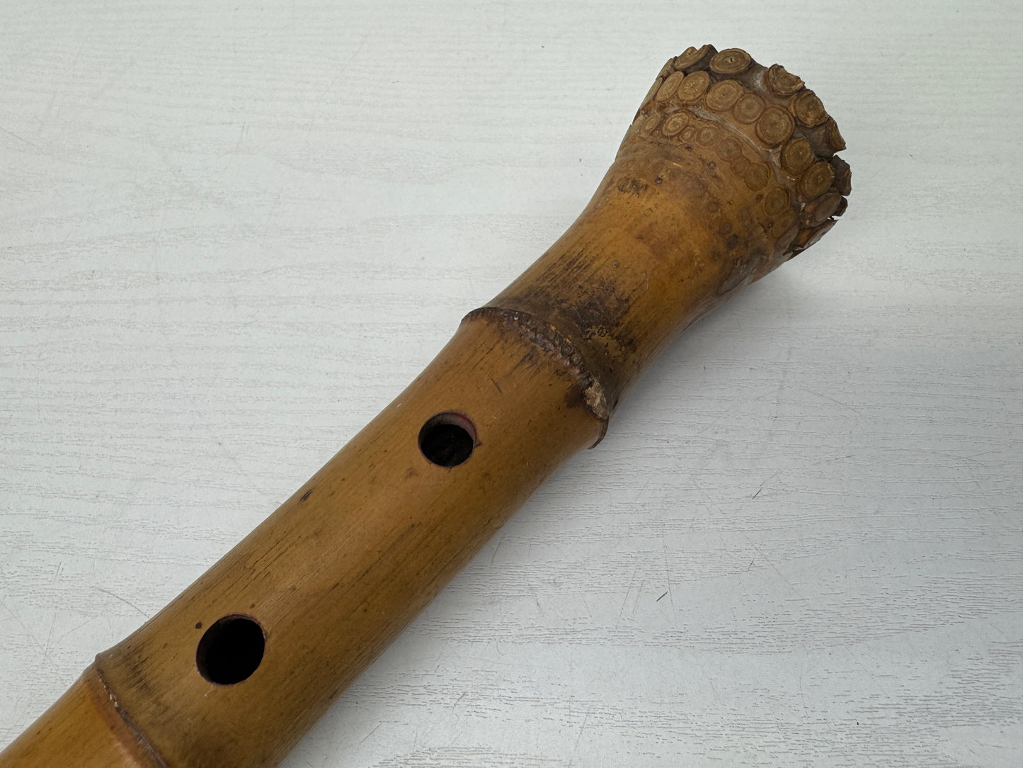 Y9651 SHAKUHACHI Bamboo flute KInko style single piece Japan antique traditional