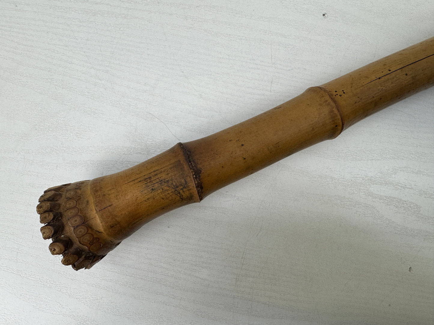 Y9651 SHAKUHACHI Bamboo flute KInko style single piece Japan antique traditional