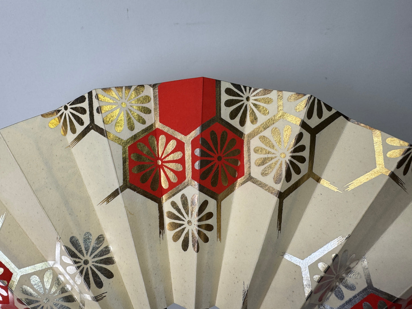 Y9652 SENSU Kyosendo Dancer's Folding Fan box Japan antique traditional kimono