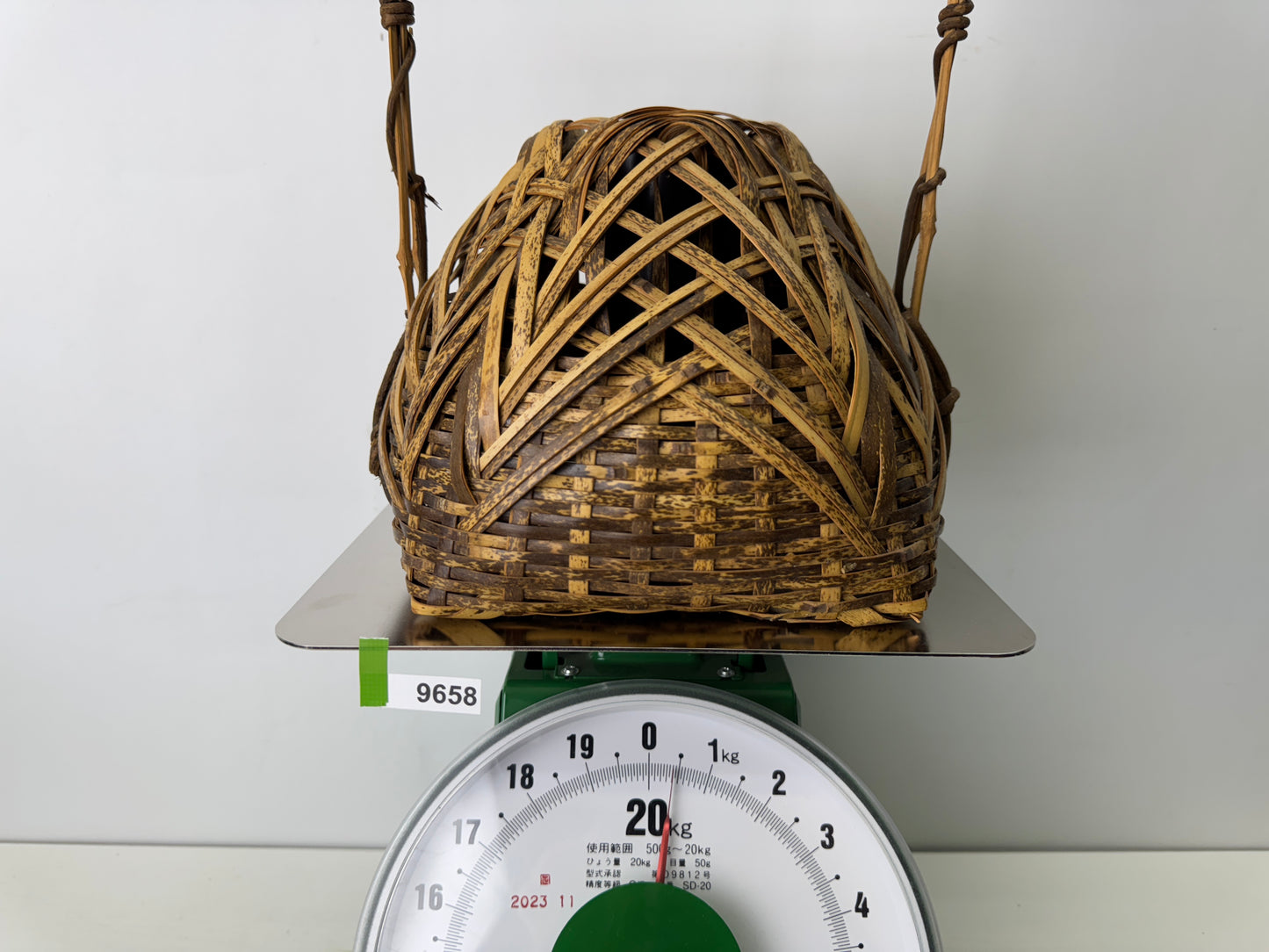 Y9658 Bamboo Woven Basket Flower vase Sozen kago Japan kebana floral arrangement