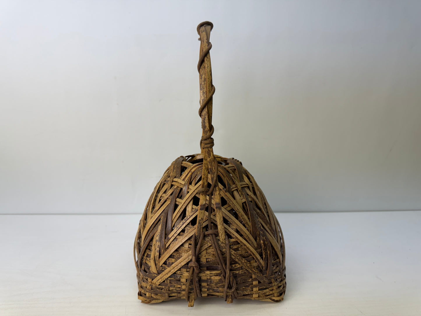 Y9658 Bamboo Woven Basket Flower vase Sozen kago Japan kebana floral arrangement