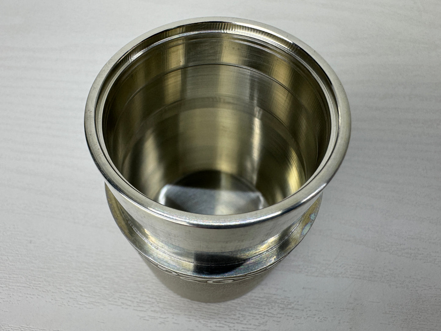 Y9665 TEA CADDY Tin container signed Japan antique Tea Ceremony utensils matcha