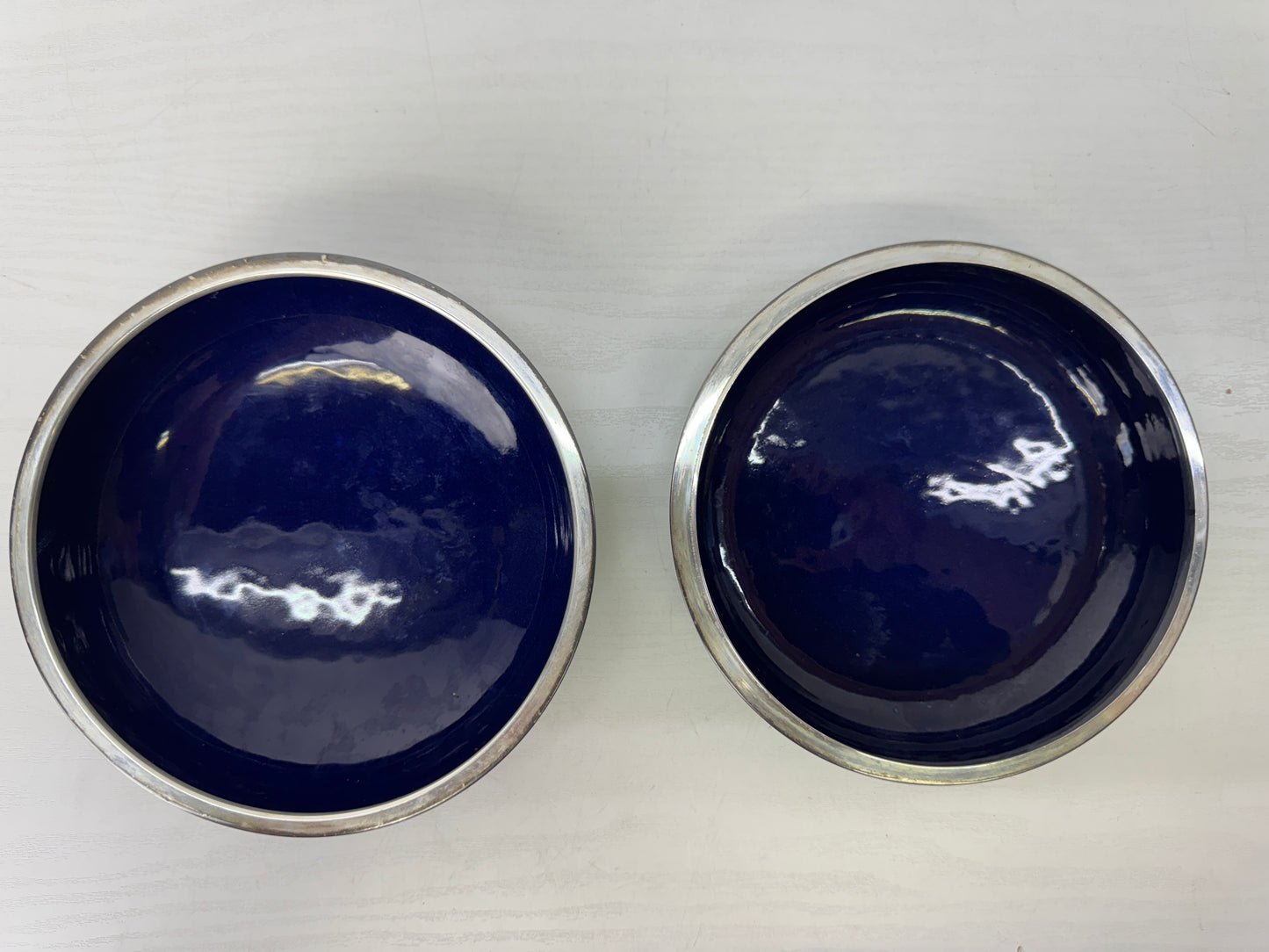 Y9667 CHAWAN Cloisonne lidded container signed floral pattern Japan antique jar