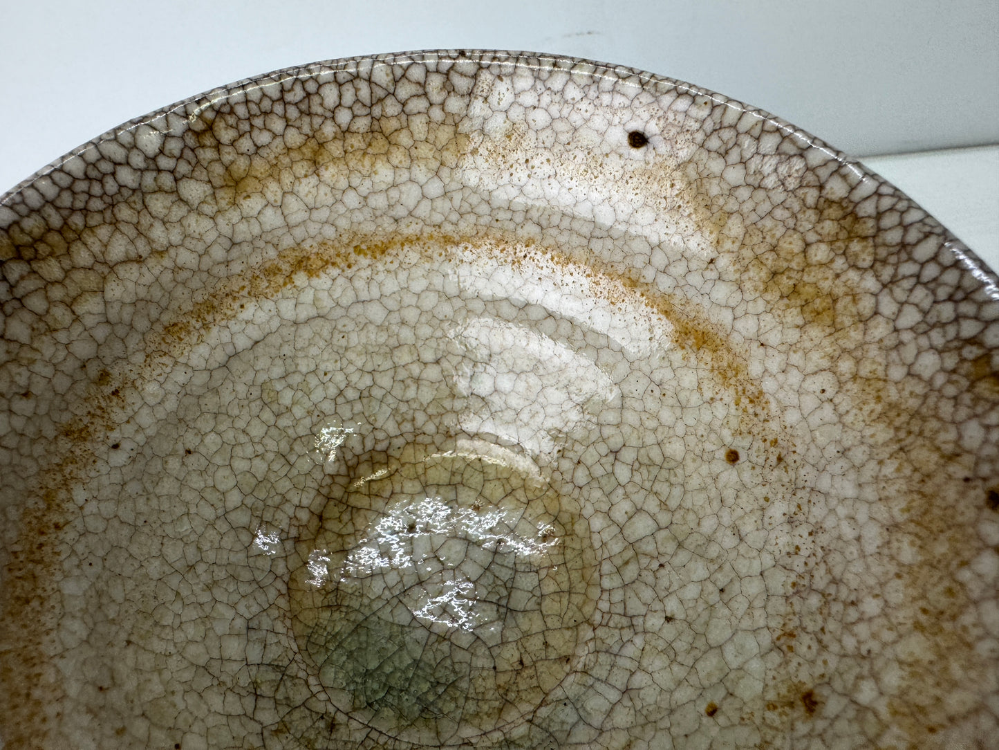 Y9671 CHAWAN Mino-ware Gorohachi rice bowl signed Japan antique tea ceremony