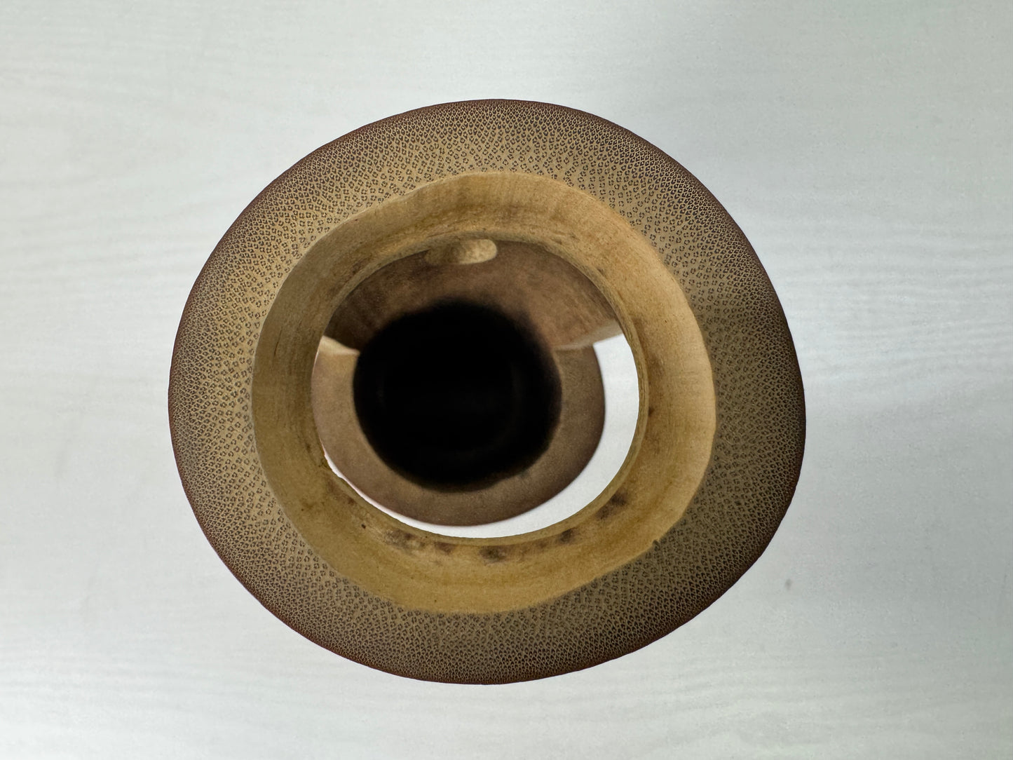 Y9686 FLOWER VASE Bamboo signed box Japan antique ikebana floral arrangement