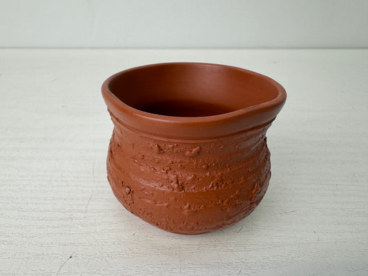 Y9697 CHAWAN Tokoname-ware Sake cup signed sea bream design Japan antique drink