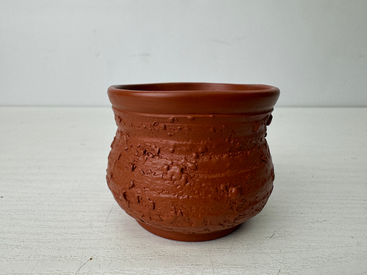 Y9697 CHAWAN Tokoname-ware Sake cup signed sea bream design Japan antique drink