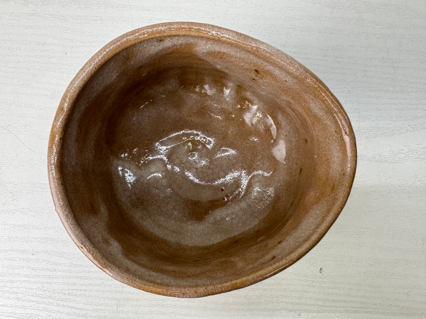 Y9698 CHAWAN Seto-ware bowl signed Japan antique tea ceremony pottery cup