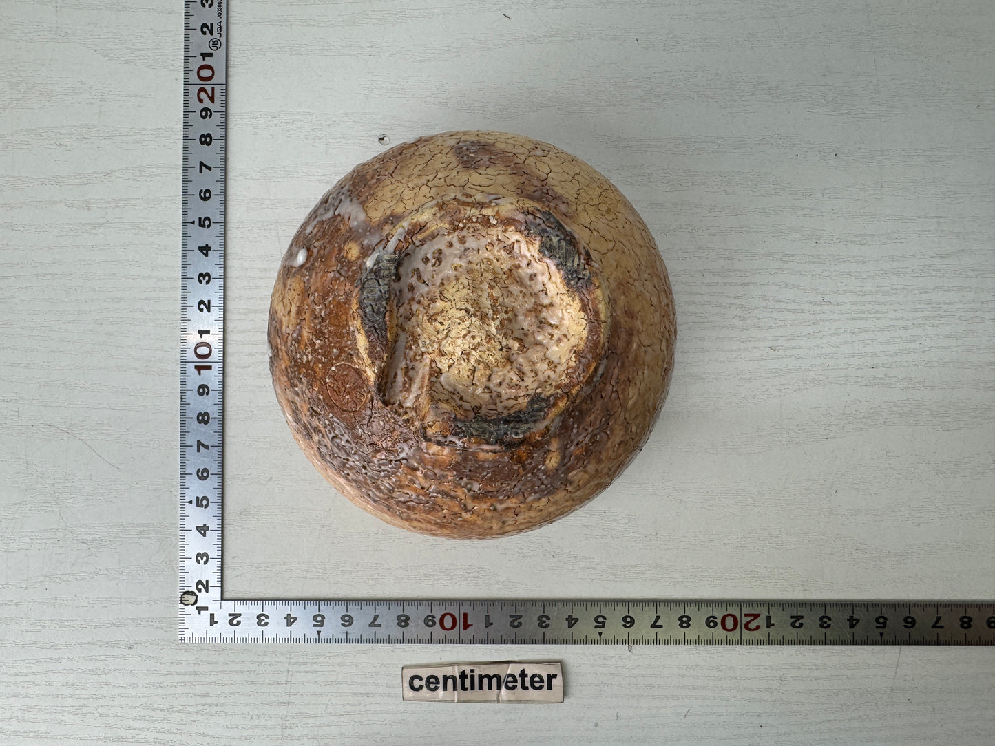 Y9704 CHAWAN Hagi-ware bowl signed box Japan antique tea ceremony pottery cup