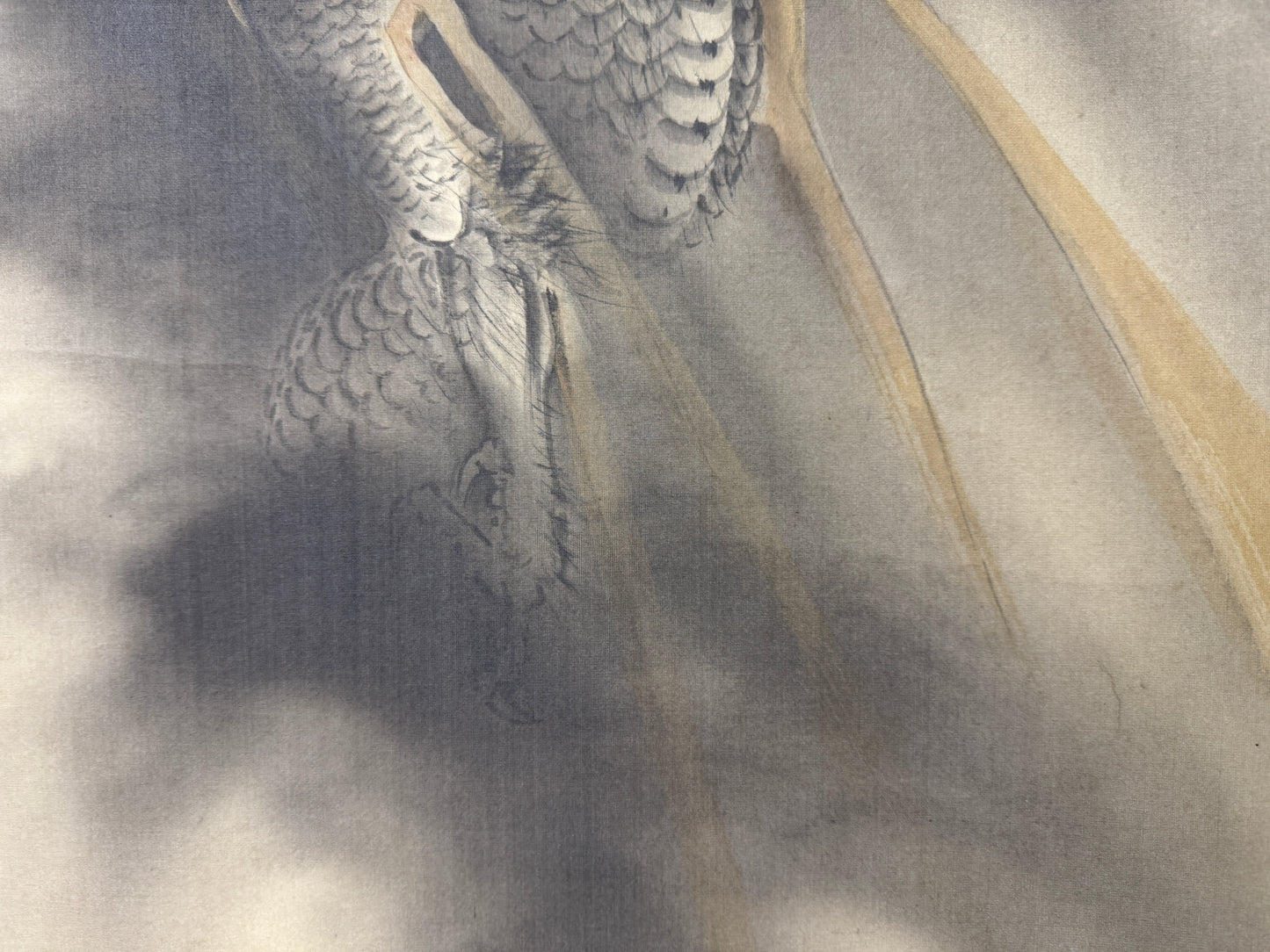 Y9707 KAKEJIKU Hanging scroll Ascending Dragon signed Japan antique interior