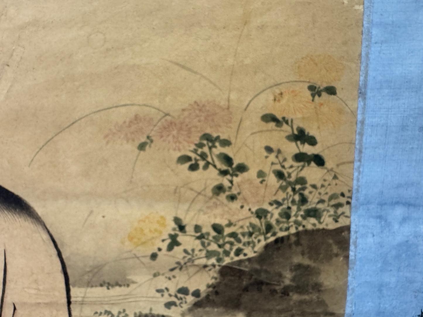 Y9708 KAKEJIKU Hanging scroll Edo period Portrait signed Japan antique interior