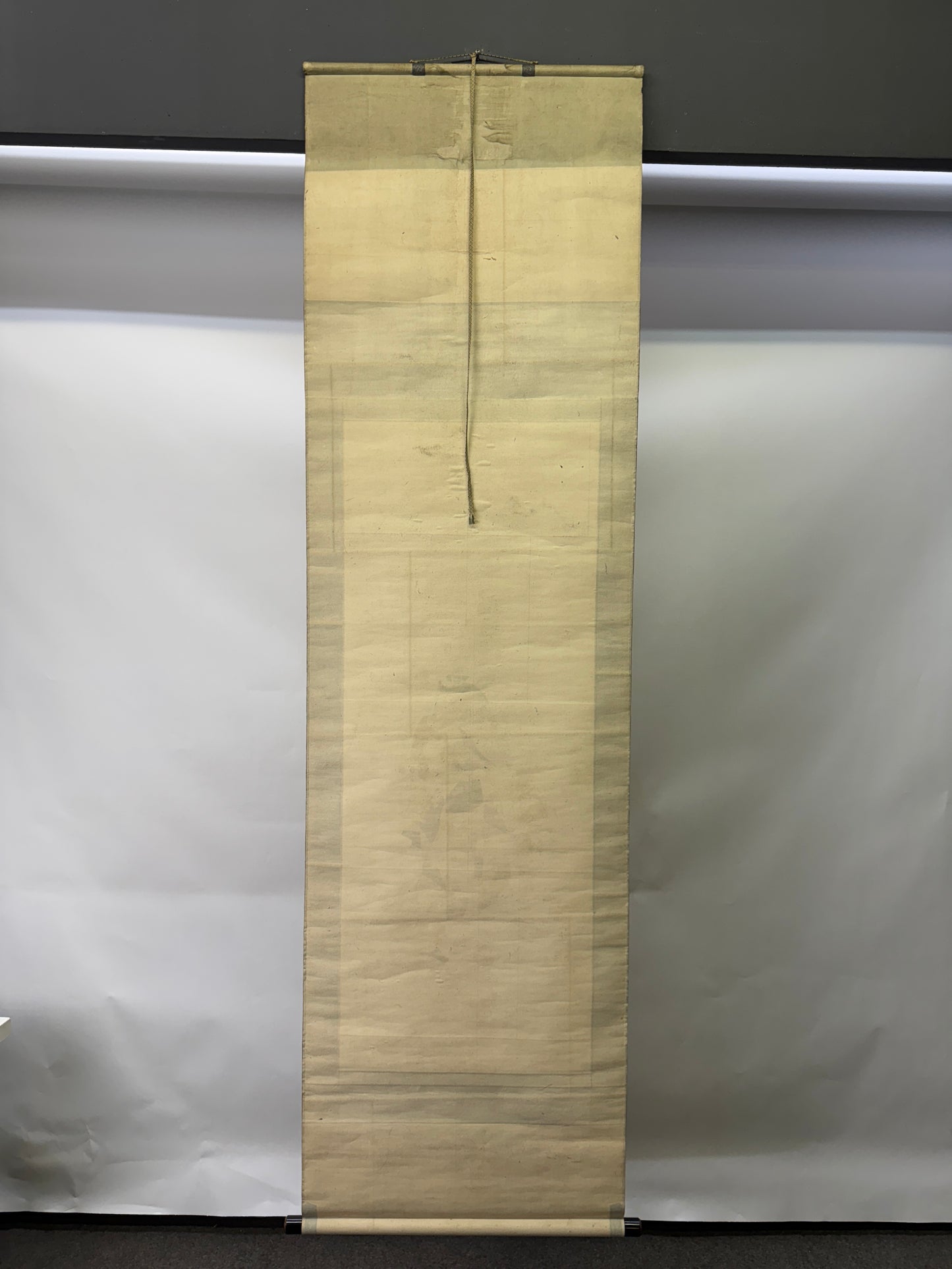 Y9709 KAKEJIKU Hanging scroll hand-painted Beautiful woman signed Japan antique