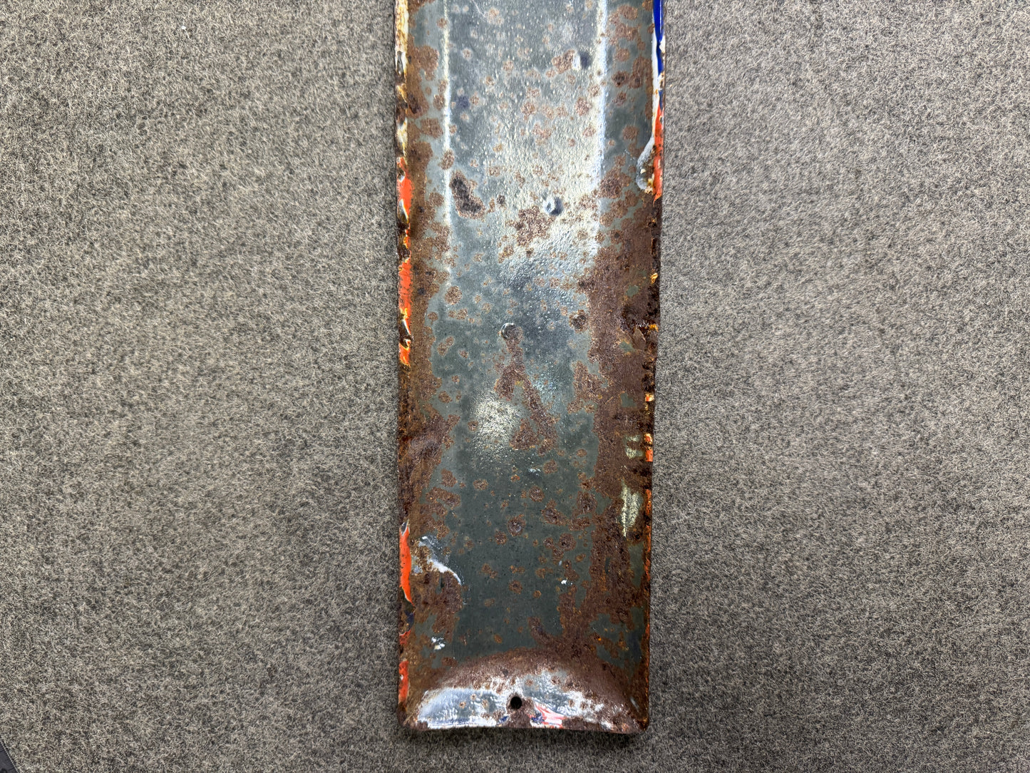 Y9712 SIGNBOARD Enamel sign Tabi socks One-sided Japan antique wall interior