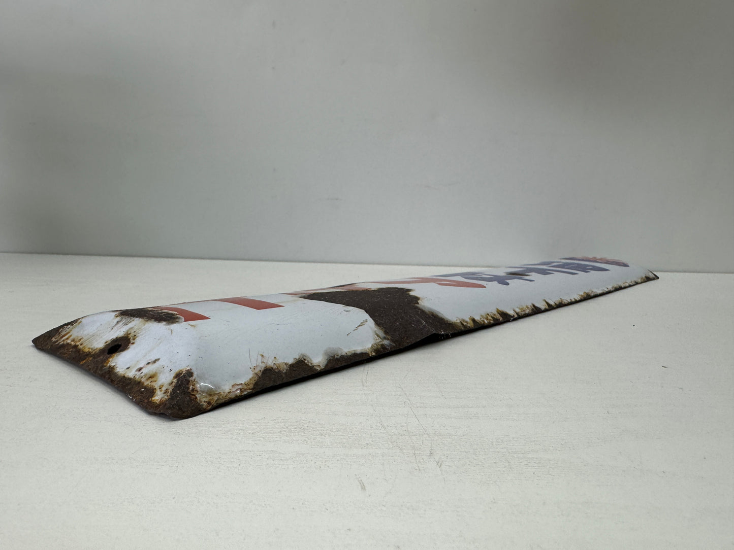 Y9712 SIGNBOARD Enamel sign Tabi socks One-sided Japan antique wall interior