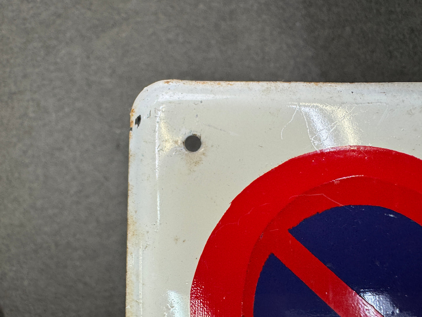 Y9714 SIGNBOARD Iron sign No Parking Showa retro Japan antique wall interior