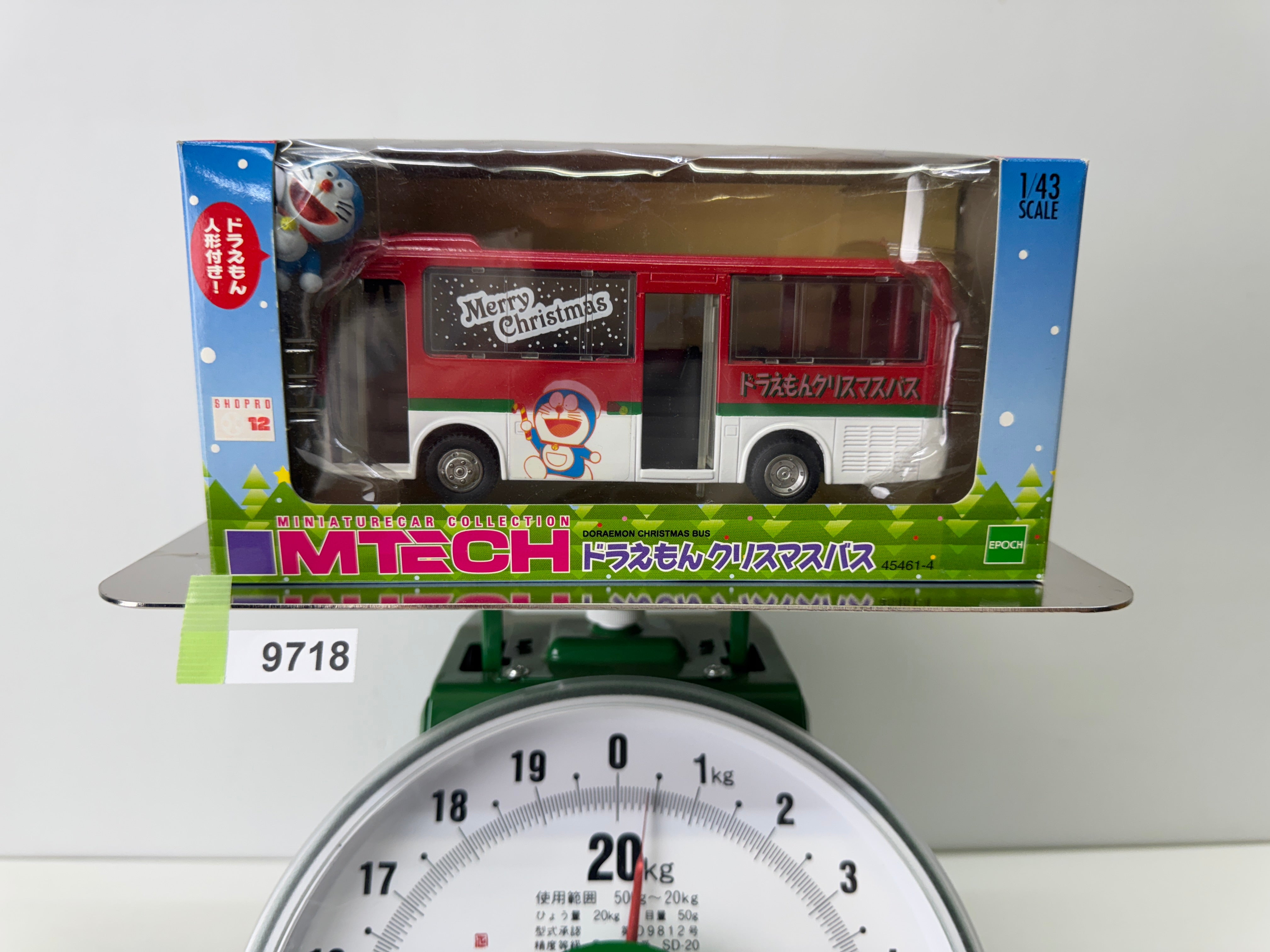 Y9718 TOY EPOCH Doraemon bus miniature car Unopened Japan vintage