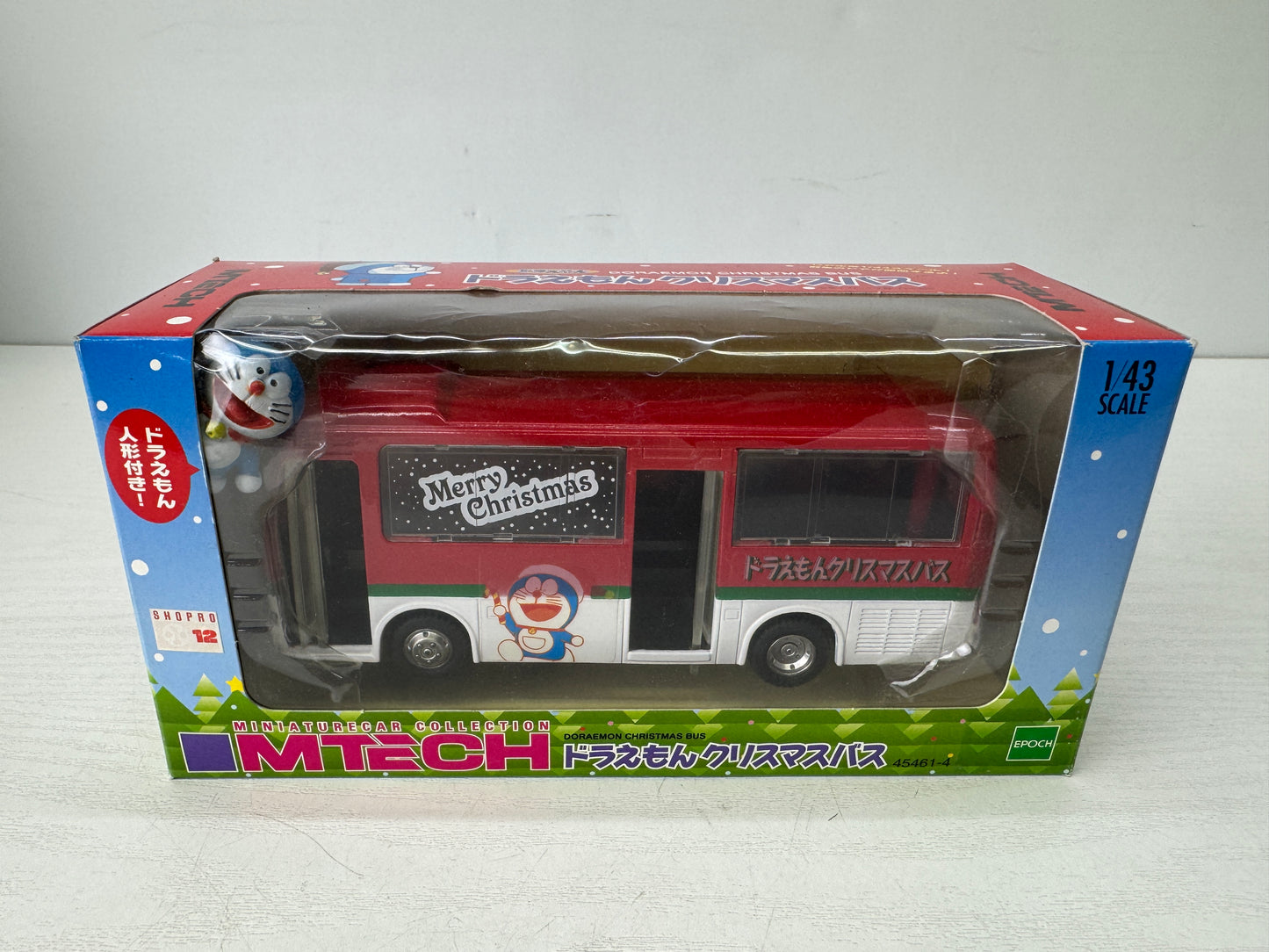 Y9718 TOY EPOCH Doraemon bus miniature car Unopened Japan vintage transport