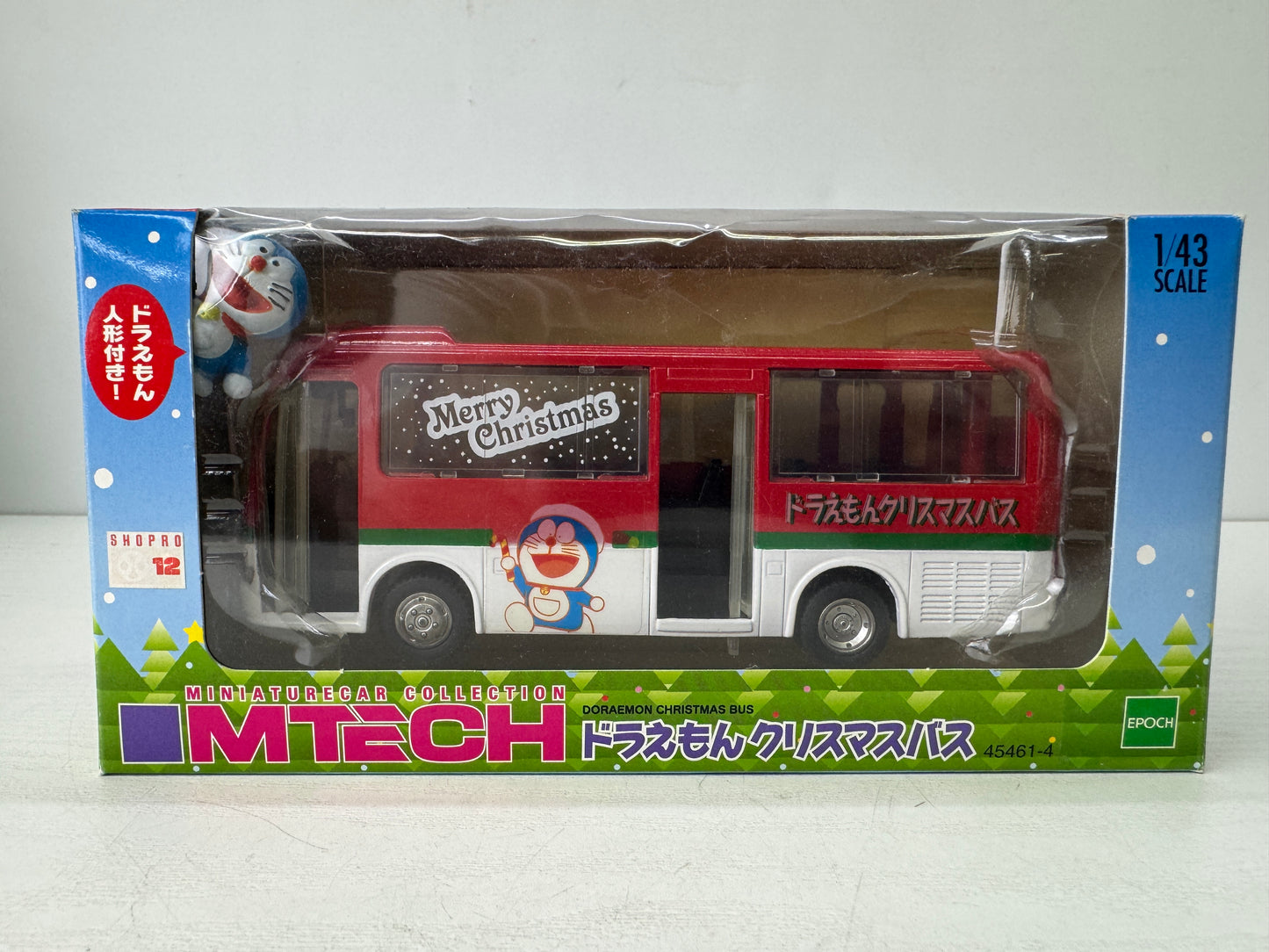 Y9718 TOY EPOCH Doraemon bus miniature car Unopened Japan vintage transport