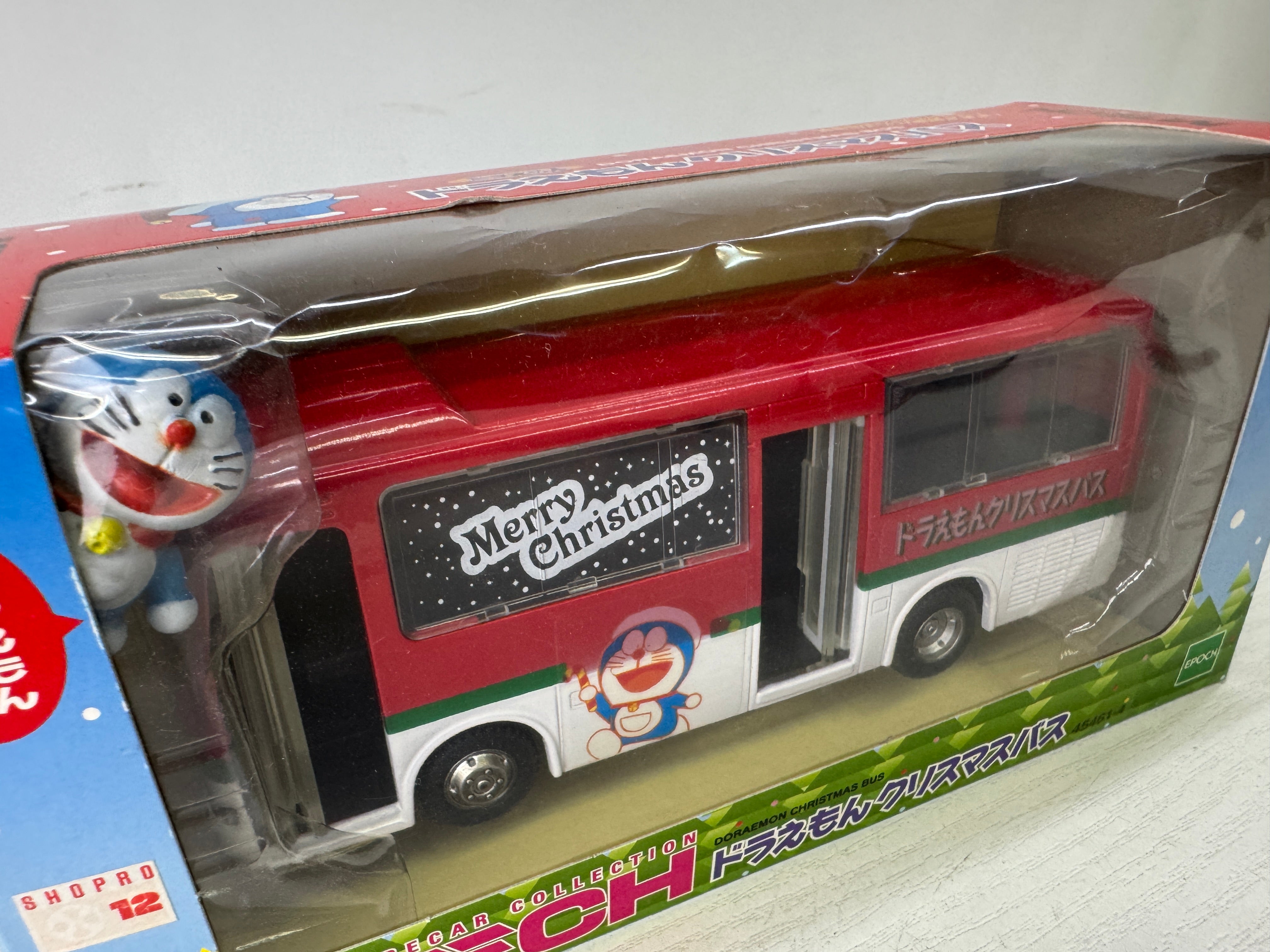 Y9718 TOY EPOCH Doraemon bus miniature car Unopened Japan vintage