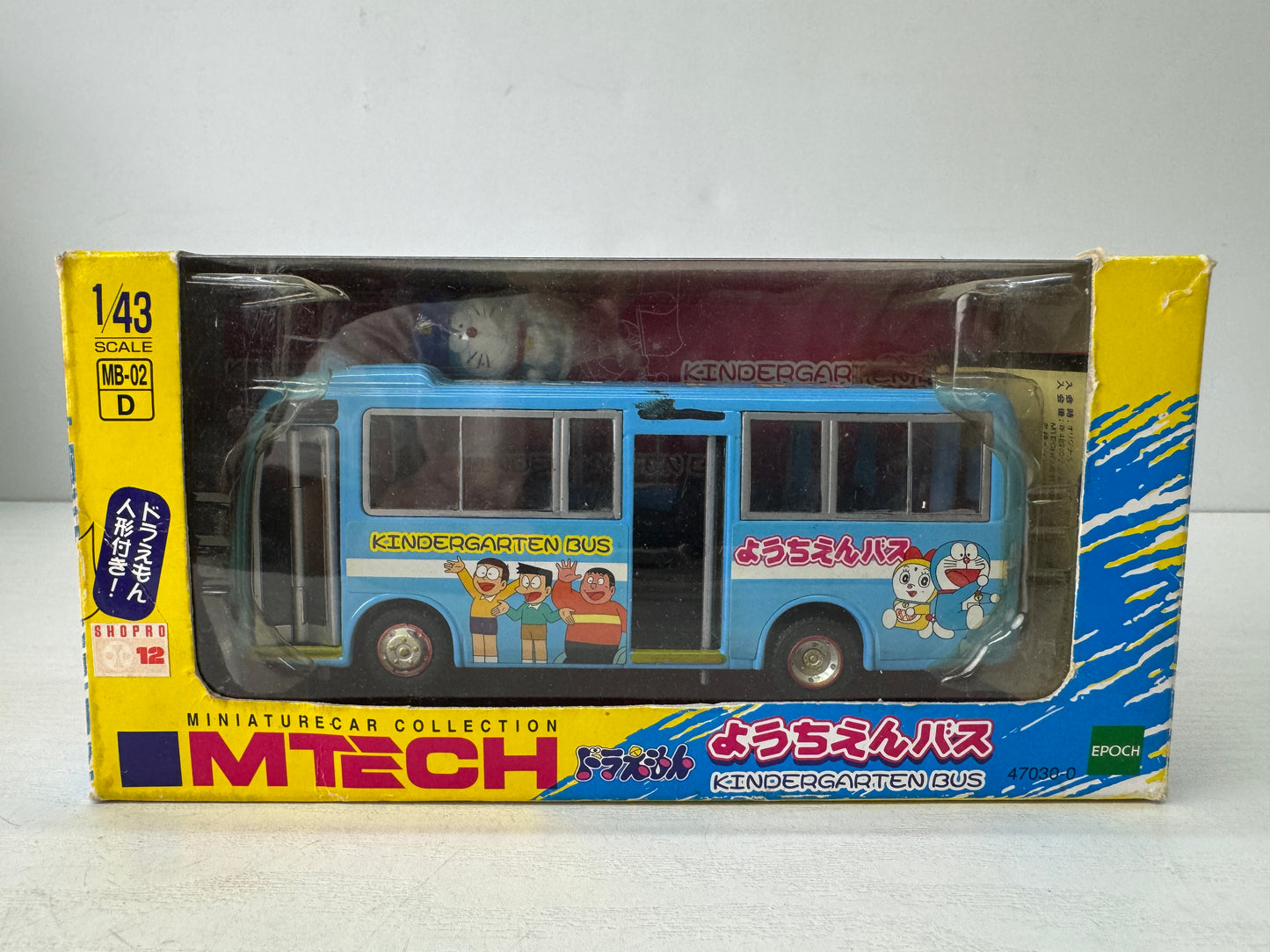 Y9719 TOY EPOCH Doraemon Kindergarden bus miniature car Japan vintage transport