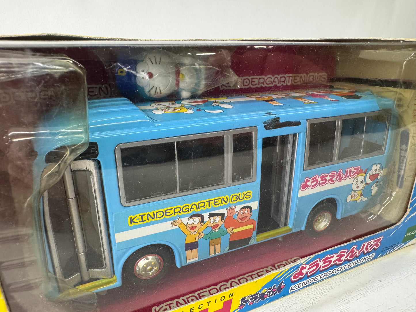 Y9719 TOY EPOCH Doraemon Kindergarden bus miniature car Japan vintage transport