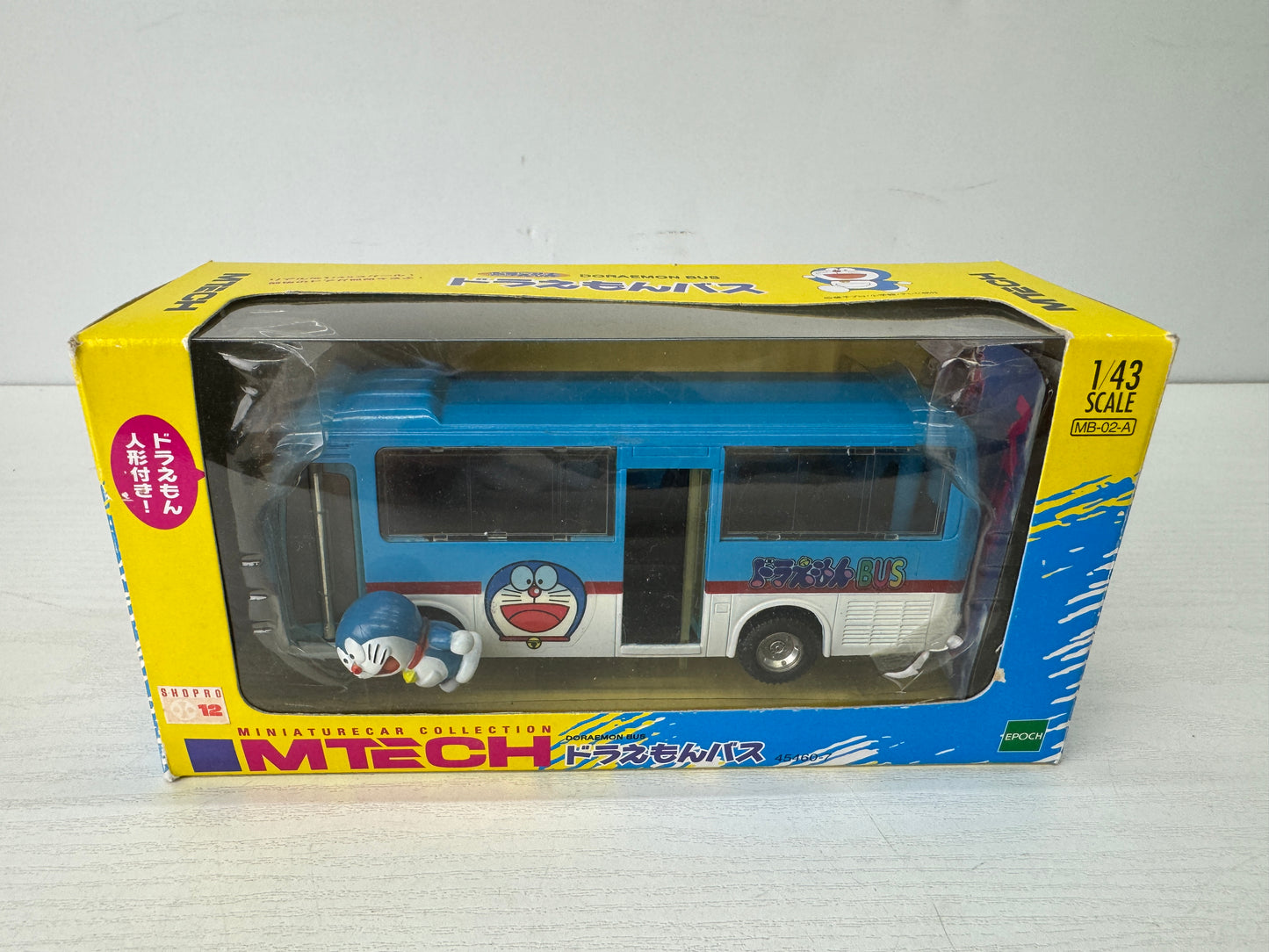 Y9720 TOY EPOCH Doraemon bus miniature car Unopened Japan vintage transport