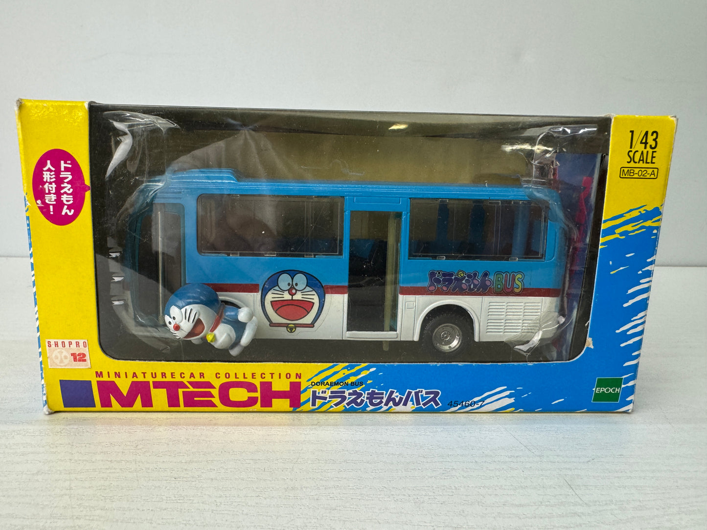 Y9720 TOY EPOCH Doraemon bus miniature car Unopened Japan vintage transport